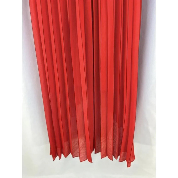 NEW Ted Baker London Red Pleated Maleeta High-Low Gown $349 - Picture 12 of 15